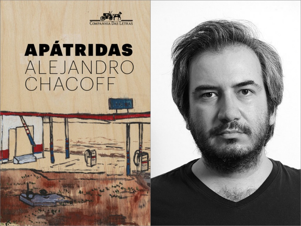 A capa de 'Apátridas' e o seu autor, Alejandro Chacoff